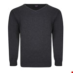 Espionage V Neck Pullover - charcoal